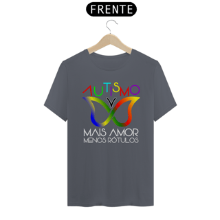 Nome do produto T-shirt - Autismo mais amor e menos rótulos