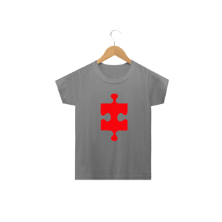 Nome do produto T-shirt Infantil - autismo (Peça que se encaixa)