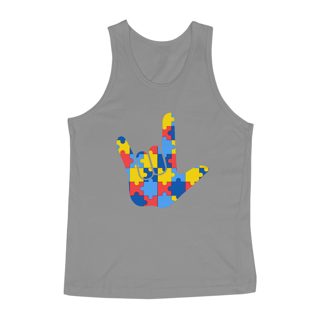 Nome do produto Camiseta Regata (eu amo você em Libras)