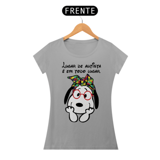 Nome do produto Baby Look - autismo (Lugar de autista é em todo lugar)