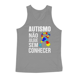 Nome do produto Camiseta Regata (autismo, não julgue sem conhecer)