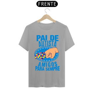 Nome do produto T-shirt - autismo (Pai de autista amigos para sempre)