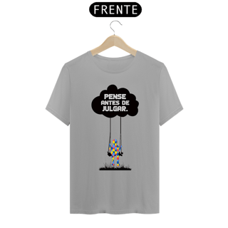 Nome do produto T-shirt - autismo (Pense antes de julgar)