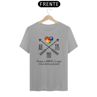 Nome do produto T-shirt - autismo (porque o amor é a peça chave)