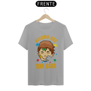 Nome do produto T-shirt - autismo (autismo não tem cara_)
