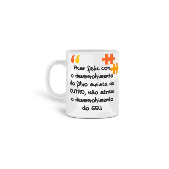 Caneca Clássica (ficar feliz com o desenv...)