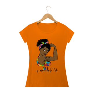 Nome do produto Baby Look - autismo (mãe de autista afro)