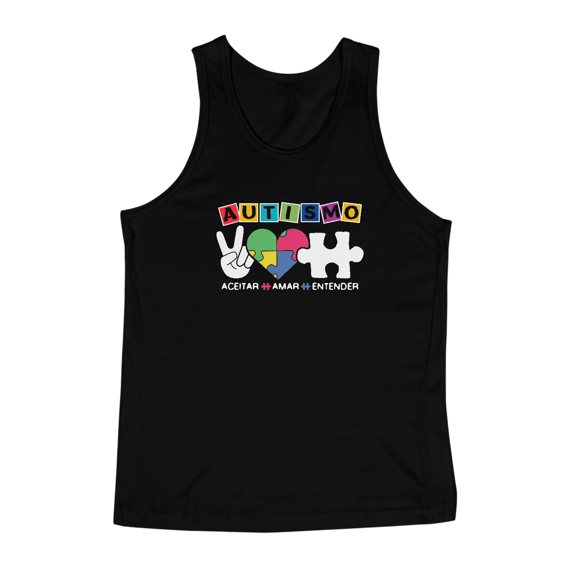 Camiseta Regata (autismo: aceitar, amar, entender)