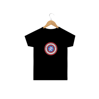 Nome do produto T-shirt Infantil - autismo (Capitão América) 