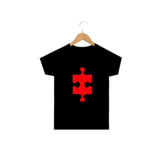 Nome do produto T-shirt Infantil - autismo (Peça que se encaixa)