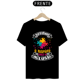 Nome do produto T-shirt - autismo (Autismo, o respeito começa na inclusão)