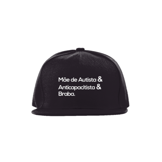 Nome do produto Boné - autismo (mulher de autista e anticapacitista e braba)