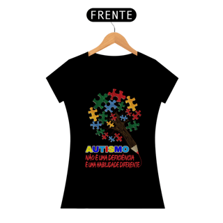 Nome do produto Baby Look - autismo (autismo não é uma deficiencia)