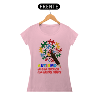 Nome do produto Baby Look - autismo (autismo não é uma deficiencia)