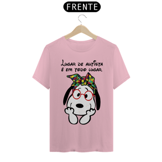Nome do produto T-shirt - autismo (Lugar de autista é em todo lugar)