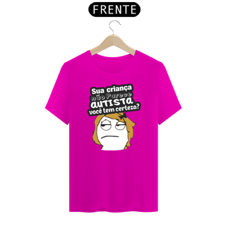 Nome do produto T-shirt - autismo (Sua criança não parece autista)