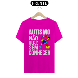 Nome do produto T-shirt - autismo (não julgue sem conhecer)
