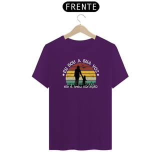 Nome do produto T-shirt - autismo (eu sou a sua voz, ela é meu coração)