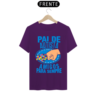 Nome do produto T-shirt - autismo (Pai de autista amigos para sempre)