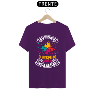 Nome do produto T-shirt - autismo (Autismo, o respeito começa na inclusão)