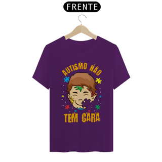 Nome do produto T-shirt - autismo (autismo não tem cara_)