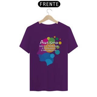 Nome do produto T-shirt - autismo (o autismo não é o problema, o problema é o preconceito)