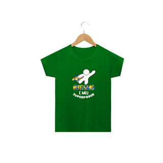 Nome do produto T-shirt Infantil - autismo (Autismo é meu superpoder)