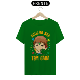 Nome do produto T-shirt - autismo (autismo não tem cara_)