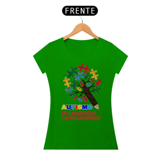 Nome do produto Baby Look - autismo (autismo não é uma deficiencia)
