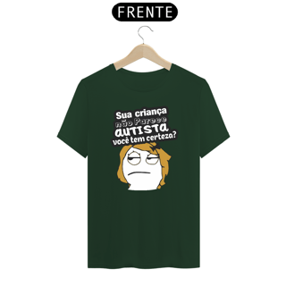 Nome do produto T-shirt - autismo (Sua criança não parece autista)