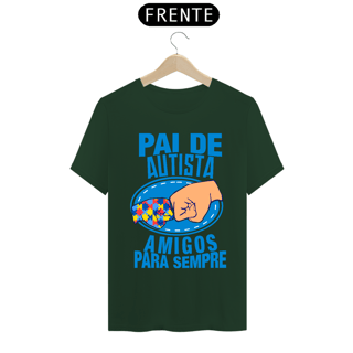 Nome do produto T-shirt - autismo (Pai de autista amigos para sempre)