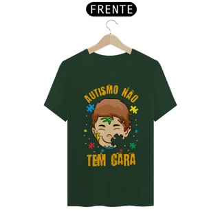Nome do produto T-shirt - autismo (autismo não tem cara_)
