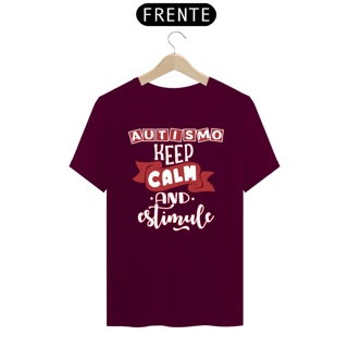 Nome do produto T-shirt - autismo (keep calm and estimule)