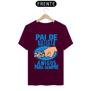Nome do produto T-shirt - autismo (Pai de autista amigos para sempre)