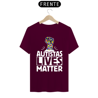 Nome do produto T-shirt - autismo (autistas lives matter)