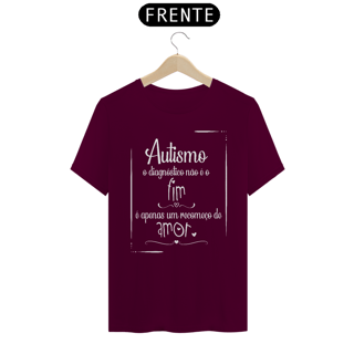 Nome do produto T-shirt - autismo (O diagnóstico não é o fim)