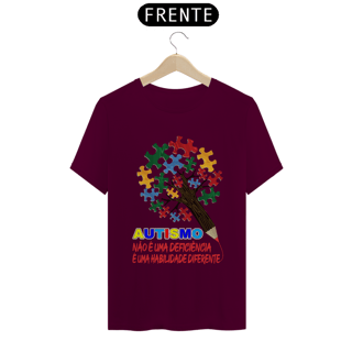 Nome do produto T-shirt - autismo (autismo não é uma deficiencia)