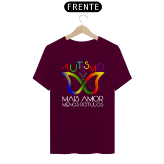 Nome do produto T-shirt - Autismo mais amor e menos rótulos