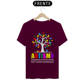Nome do produto T-shirt - Autismo enquanto existir o amor.