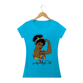 Nome do produto Baby Look - autismo (mãe de autista afro)