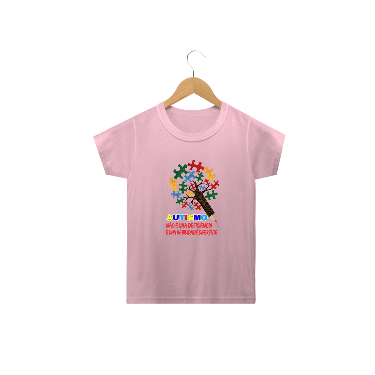 Nome do produto: Camiseta Infantil Classic (autismo não é uma deficiência)