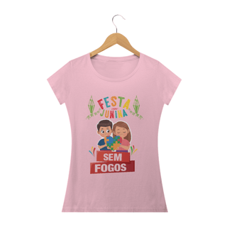 Nome do produto Baby Look - autismo (festa junina sem fogos)