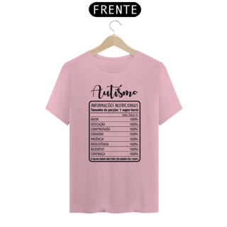 Nome do produto T-shirt - autismo (informações nutricionais)