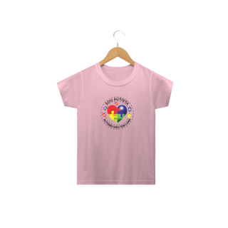 Nome do produto T-shirt Infantil - autismo (Sou autista, autismo não tem cara)