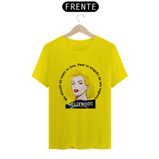 Nome do produto Camiseta Exclusiva - Marilyn Fear is Stupid - Cores claras