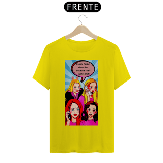 Nome do produto Camiseta Fandom Exclusiva - Garotas Malvadas - Cena do telefonema