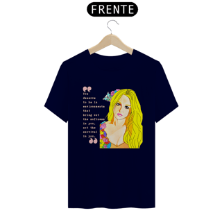 Nome do produto Camiseta Fandom Quality Exclusiva- Britney and Quote - Preta, Azul-marinho e Vinho