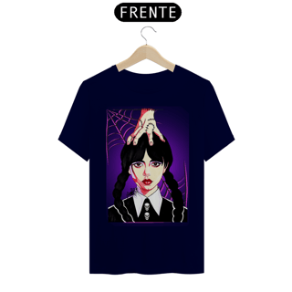 Nome do produto Camiseta Fandom Exclusiva - Wandinha e Mãozinha