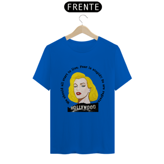 Nome do produto Camiseta Exclusiva - Marilyn Fear is Stupid - Cores claras