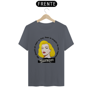 Nome do produto Camiseta Exclusiva - Marilyn Fear is Stupid - Cores claras